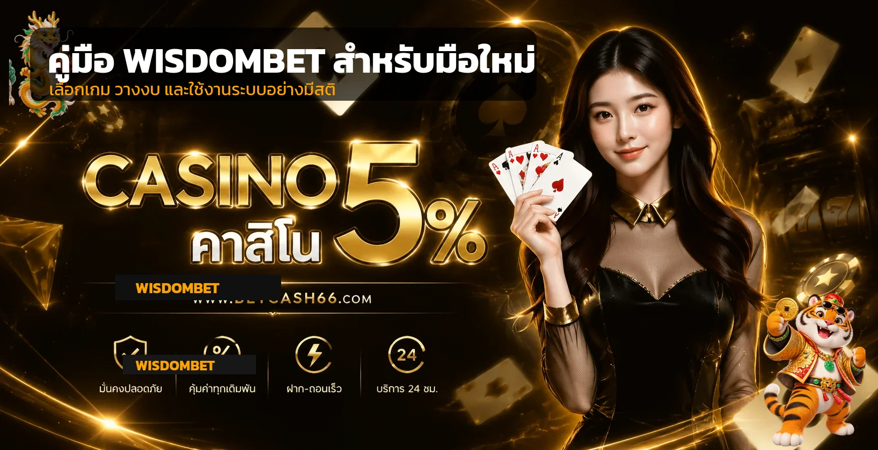 WISDOMBET คู่มือมือใหม่ เลือกเกมและวางงบ